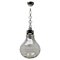 Vintage Smoked Glass Pendant Ceiling Light in the Shape of a Big Bulb, 1960s 5