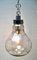 Lámpara de techo colgante vintage de vidrio ahumado en forma de bombilla grande, años 60, Imagen 3