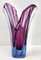 Belgian Sculpted Crystal Vase with Sommerso Core by Val Saint Lambert, Image 2