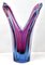 Belgian Sculpted Crystal Vase with Sommerso Core by Val Saint Lambert 6
