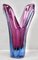 Belgian Sculpted Crystal Vase with Sommerso Core by Val Saint Lambert 4