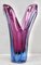 Vase en Cristal Sculpté avec Noyau Sommerso par Val Saint Lambert, Belgique 4