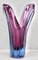 Belgian Sculpted Crystal Vase with Sommerso Core by Val Saint Lambert 8