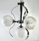 German Swirl Ball Pendant Stem Lamp with 3 Globular Lights from Fischer Leuchten 3