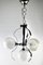 German Swirl Ball Pendant Stem Lamp with 3 Globular Lights from Fischer Leuchten 5