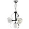 German Swirl Ball Pendant Stem Lamp with 3 Globular Lights from Fischer Leuchten 1