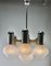 Chrome and Opaline Glass Globes Chandelier from Sciolari 4