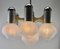 Chrome and Opaline Glass Globes Chandelier from Sciolari, Image 2