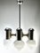 Chrome and Opaline Glass Globes Chandelier from Sciolari 12