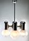 Chrome and Opaline Glass Globes Chandelier from Sciolari 13