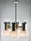 Chrome and Opaline Glass Globes Chandelier from Sciolari 11