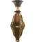 Lámparas de araña Art Déco de latón macizo y detalles de madera con estampado dorado, Imagen 3