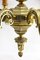 Late 19th Century Solid Cast Brass Pendant Chandelier with Six-Arms, Image 4