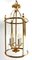 Empire Style Italian Gilt Brass and Glass Lantern by Gaetano Sciolari 10