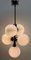 German Swirl Ball Pendant Stem Lamp with 5 Globular Lights from Fischer Leuchten 2