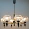 Vintage Italian Chandelier in the Style of Stilnovo with 6 Arms, 1960s 9