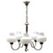 Vintage Belgian Chrome Operacle Damage Chandelier with 5 Arms from Massive, 1960s, Image 1
