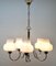 Vintage Belgian Chrome Operacle Damage Chandelier with 5 Arms from Massive, 1960s 4