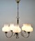 Vintage Belgian Chrome Operacle Damage Chandelier with 5 Arms from Massive, 1960s, Image 4