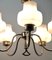 Lámpara de araña Operacle Damage belga vintage de cromo con 5 brazos de Massive, años 60, Imagen 9