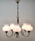 Vintage Belgian Chrome Operacle Damage Chandelier with 5 Arms from Massive, 1960s 15