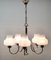 Vintage Belgian Chrome Operacle Damage Chandelier with 5 Arms from Massive, 1960s, Image 15