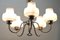 Vintage Belgian Chrome Operacle Damage Chandelier with 5 Arms from Massive, 1960s, Image 7