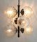 German Swirl Ball Pendant Stem Lamp with 6 Globular Lights from Fischer Leuchten 4