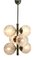 German Swirl Ball Pendant Stem Lamp with 6 Globular Lights from Fischer Leuchten 5