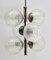 German Swirl Ball Pendant Stem Lamp with 6 Globular Lights from Fischer Leuchten, Image 6