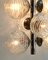 German Swirl Ball Pendant Stem Lamp with 6 Globular Lights from Fischer Leuchten 3