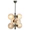 German Swirl Ball Pendant Stem Lamp with 6 Globular Lights from Fischer Leuchten 7