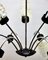Vintage Italian Chandelier with Nine Arms and Chrome Details from Stilnovo, 1960s 9