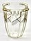 Art Deco Vase with Geometric Gold Painted Design from Moser & Söhne Karlsbad 3