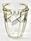 Art Deco Vase with Geometric Gold Painted Design from Moser & Söhne Karlsbad, Image 3