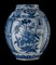 Delft Blue and White Floral Chinoiserie Jar, 1600s 5