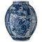 Delft Blue and White Floral Chinoiserie Jar, 1600s 1