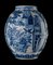 Delft Blue and White Floral Chinoiserie Jar, 1600s 4