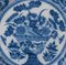 Large Blue and White Dish with Flower Delft Vase, 1600s 9