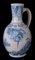 Blue and White Delft Chinoiserie Wine Jug, 1600s 2