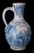 Blue and White Delft Chinoiserie Wine Jug, 1600s 7
