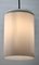 Lampada a sospensione con paralume cilindrico in vetro opalino, anni '30, Immagine 6