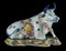 Polychrome Reclining Cows, 1760s, Set of 2 9