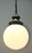 Opaline Shade Pendant Lamp, Netherlands, 1930s, Image 5