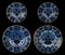 Hand-Painted Delft Plates and Dishes, Set of 4 2