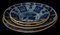 Piatti e piatti Delft dipinti a mano, set di 4, Immagine 11