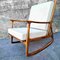 Italian Walnut Wood Rocking Chair, 1960s 5