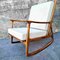 Italian Walnut Wood Rocking Chair, 1960s, Image 5