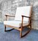 Italian Walnut Wood Rocking Chair, 1960s 6