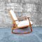 Italian Walnut Wood Rocking Chair, 1960s, Image 4